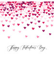 background with hearts and happy valentine s day vector image