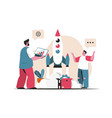 business startup concept isolated launch of new vector image