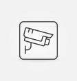 cctv security concept icon in thin line style vector image