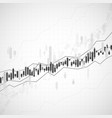 graph chart stock market investment trading vector image