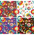 set of geometric patterns ans backgrounds vector image