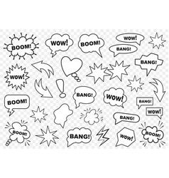 Set of speech bubbles blank template i Royalty Free Vector