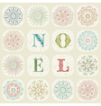 vintage christmas noel background vector image vector image