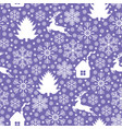 christmas snowflakes pattern seamless vector image vector image