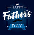 independence day usa star ribbon dark blue vector image