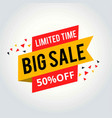 super sale and special offer 50 off vector image