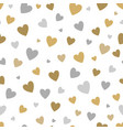 beautiful seamless pattern with gold and silver vector image vector image