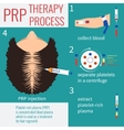prp injection therapy vector image