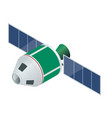 gps satellite flat isometric vector image