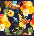 summer seamless cocktail background vector image