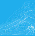abstract blue earth relief map vector image