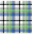 green blue check plaid pixel seamless pattern vector image vector image