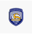 volleyball club badge logo-11 vector image vector image