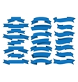 blue ribbons set vector image