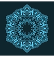 ornamental round lace with damask vector image vector image