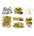 set of easter card and hand drawn easter vector image vector image
