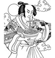black and white of adult coloring page a man vector image vector image