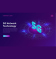 5g network technology isometric concept vector image