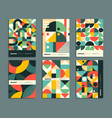 bauhaus posters simple geometric abstract pattern vector image