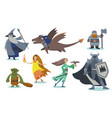 computer game cartoon characters set vector image