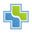 cross medical logo vector image