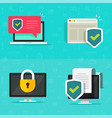 internet online security digital tech icon vector image vector image