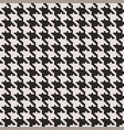 seamless houndstooth pattern in black and white vector image vector image