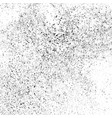 black grainy texture isolated on white vector image