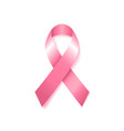breast cancer awareness pink ribbon vector image