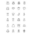 clothes hand drawn doodle icons 2 vector image