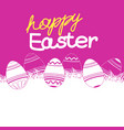 easter poster and banner template with eggs vector image