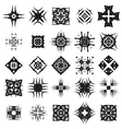set of different tribal rosettes tattoo design vector image