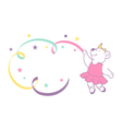 ballerina bear vector image