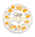 decorative bread icons set vector image vector image