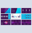 slideshow template business magazine pages vector image vector image