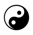 yin yang symbol isolated icon vector image