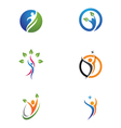 healthy life logo vector image