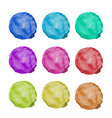 watercolor painted circle vector image