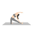 gate pose parighasana vector image