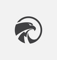 eagle icon design hawk logo vector image vector image
