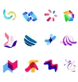 12 colorful symbols set 27 vector image