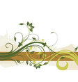 floral border background vector image