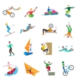 extreme sports icons vector image