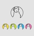 dog logo vector image