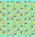 seamless pattern with pineapples bananas vector image