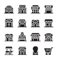 shop building icon vector image vector image
