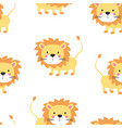 lion seamless pattern vector image