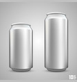 large and small beer can vector image