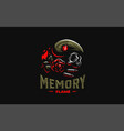 skull in a military beret vector image
