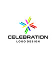 celebration logo vector image vector image